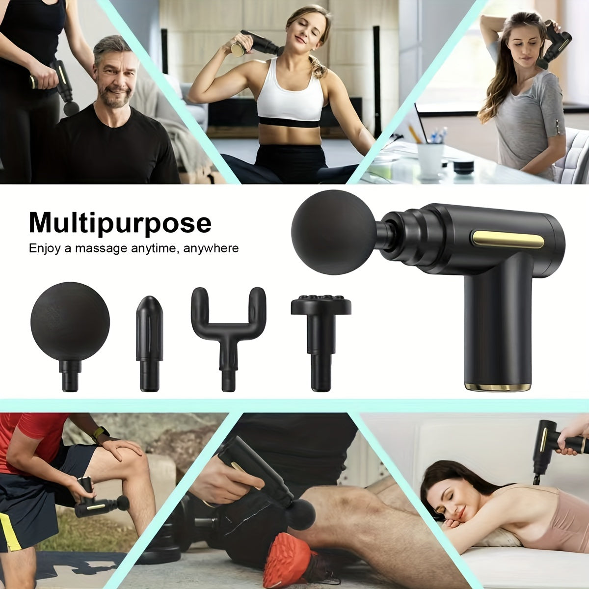 Mini Ultra-Compact Percussion High Torque Deep Tissue Massage Gun | GreenLifeHuman Emporium