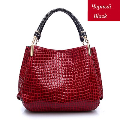 Women Luxury PU Leather Bolsa Sac Crocodile Pattern Shoulder Handbag | GreenLifeHuman Emporium