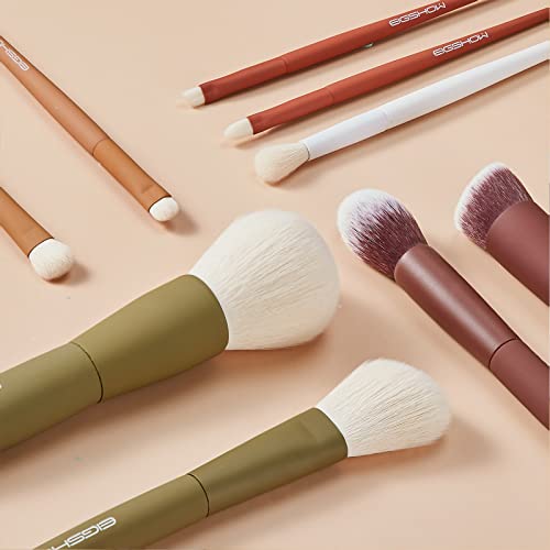 Makeup Brush Set, Sideshow Premium Makeup Brush Set Synthetic Cosmetics Foundation Powder Concealers Blending Eye Shadows Face Kabuki Makeup Brush Sets