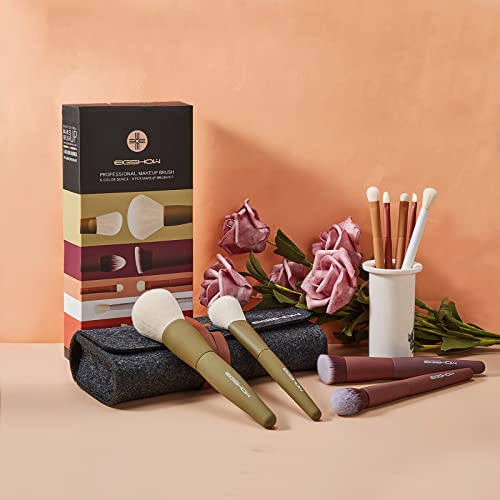 Makeup Brush Set, Sideshow Premium Makeup Brush Set Synthetic Cosmetics Foundation Powder Concealers Blending Eye Shadows Face Kabuki Makeup Brush Sets