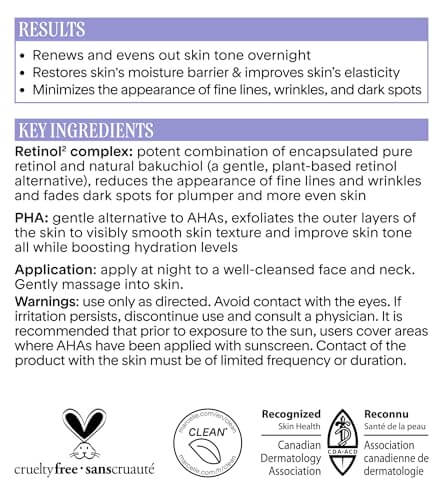 Marcelle Night Cream with Retinol² + PHA - 50 mL