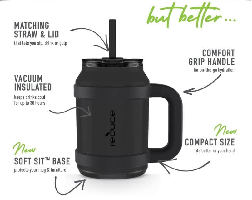 Vacuum Insulated Mug 50oz – Leakproof & Dishwasher Safe