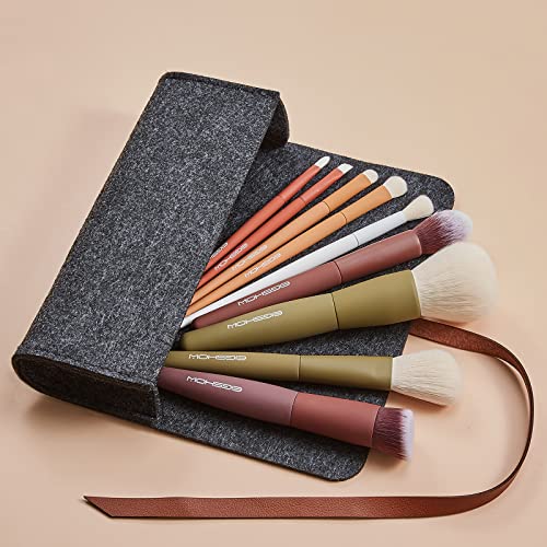 Makeup Brush Set, Sideshow Premium Makeup Brush Set Synthetic Cosmetics Foundation Powder Concealers Blending Eye Shadows Face Kabuki Makeup Brush Sets