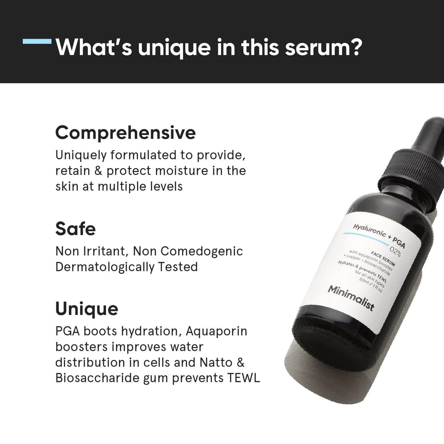 Minimalist 2% Hyaluronic Acid Serum (30ml) – Intense Hydration for All Skin Types