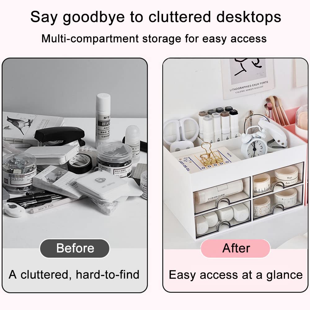 Organize in Style: Desk Drawer and Makeup Organizer Combo