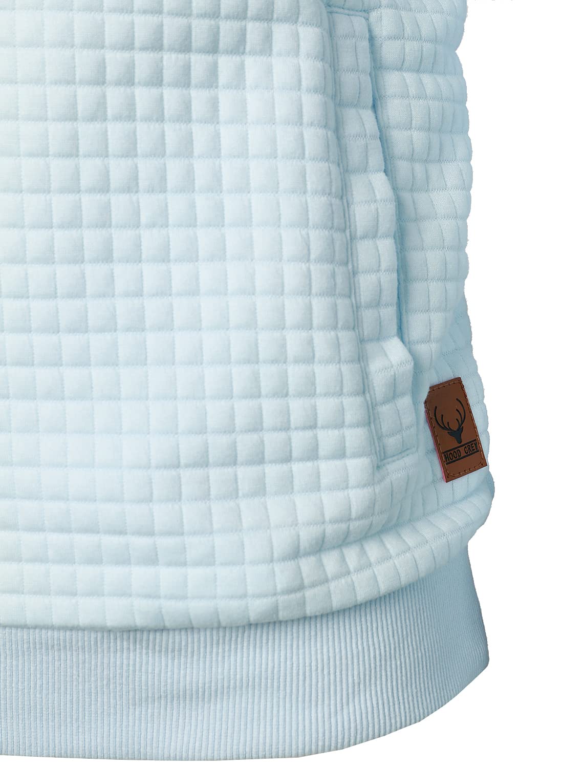 Cool Comfort: Men’s Long-Sleeved Plaid Hooded Sweatshirt