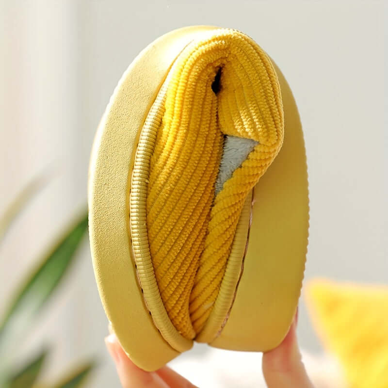 Anti-Slip Soft Plush Cozy Ribbed Corduroy House Slippers | GreenLifeHuman Emporium