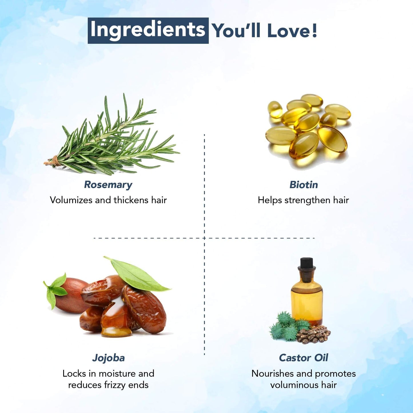 Revitalize Hair: Rosemary Oil Infused with Biotin & Jojoba