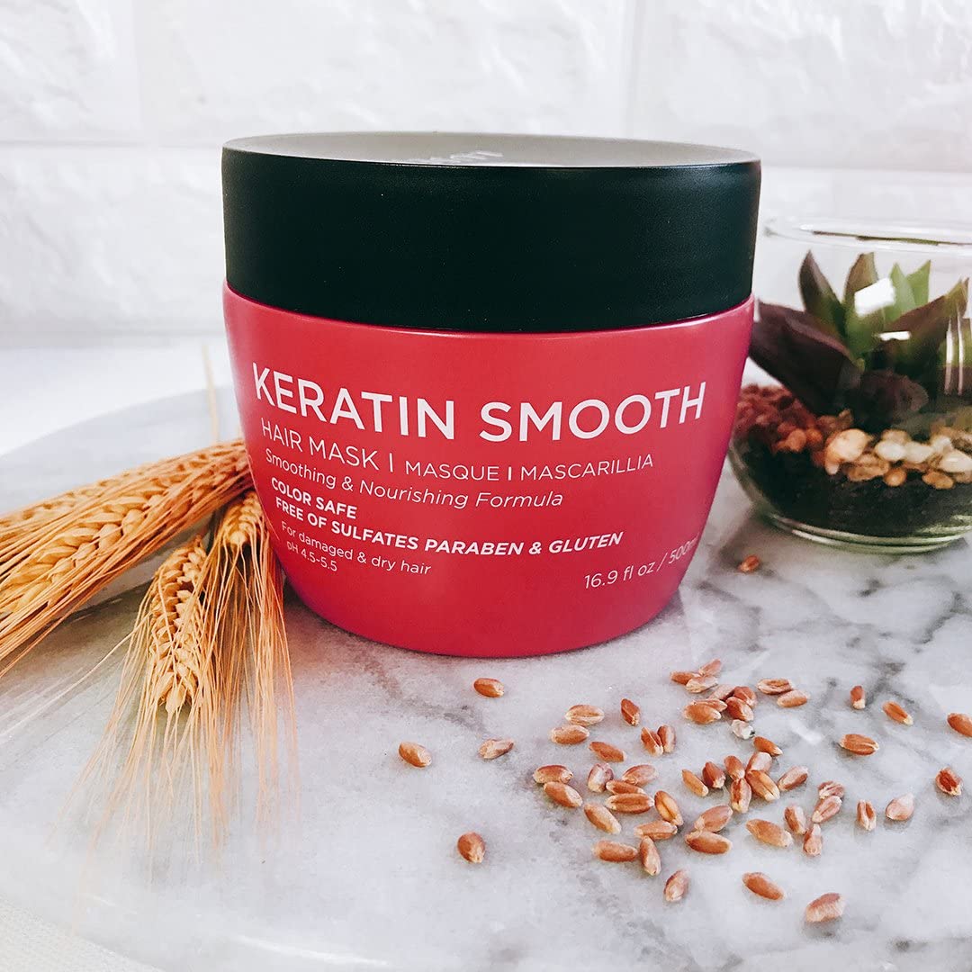 LUSETA Keratin Smooth Hair Mask - Color Safe Nourshing | GreenLifeHuman Emporium