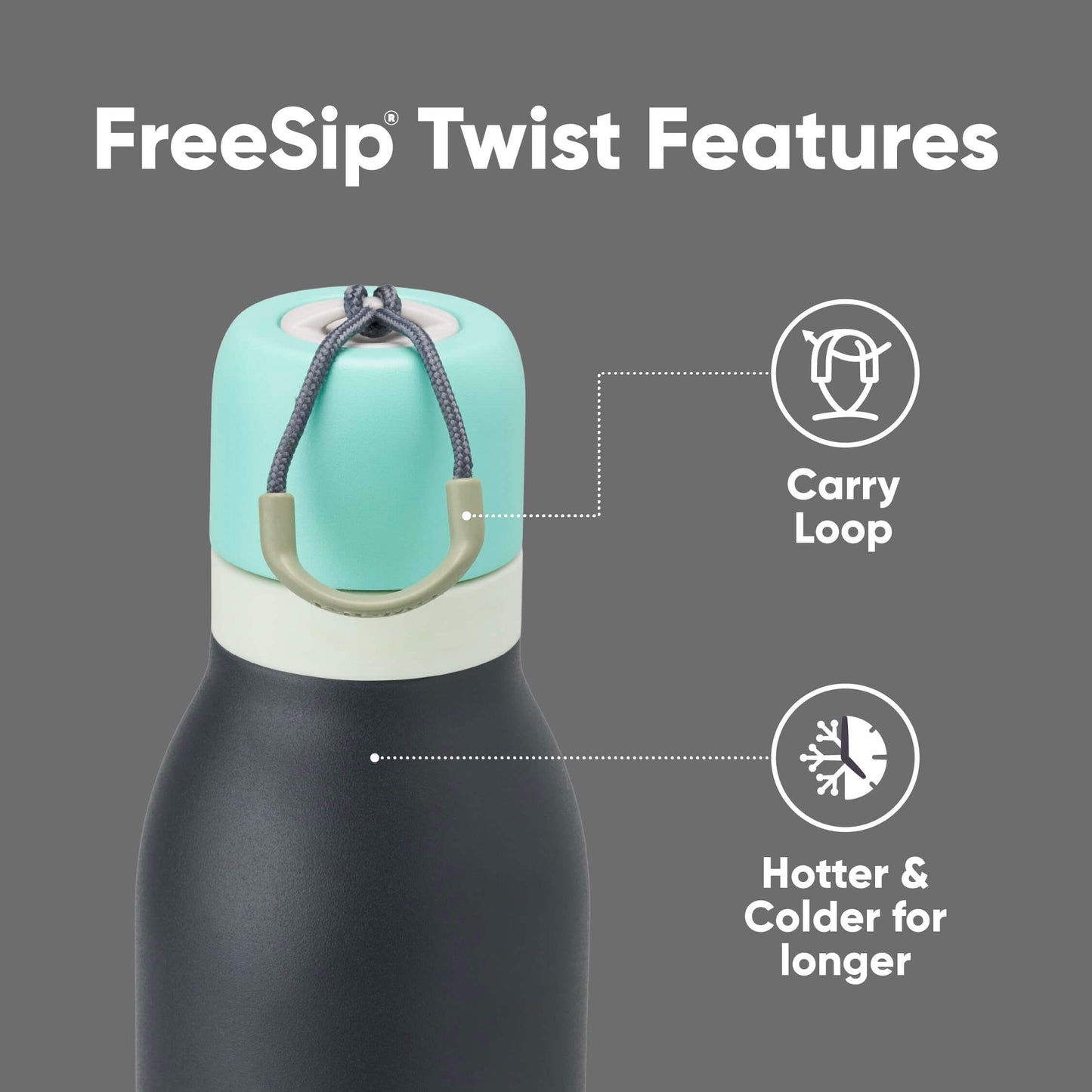 FreeSip Fresh: Owala 24oz Stainless Water Bottle with Straw