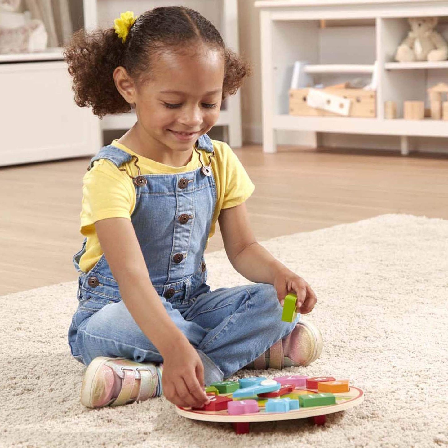 Melissa & Doug Shape Sorting Clock - Wooden Educational Toy 3+