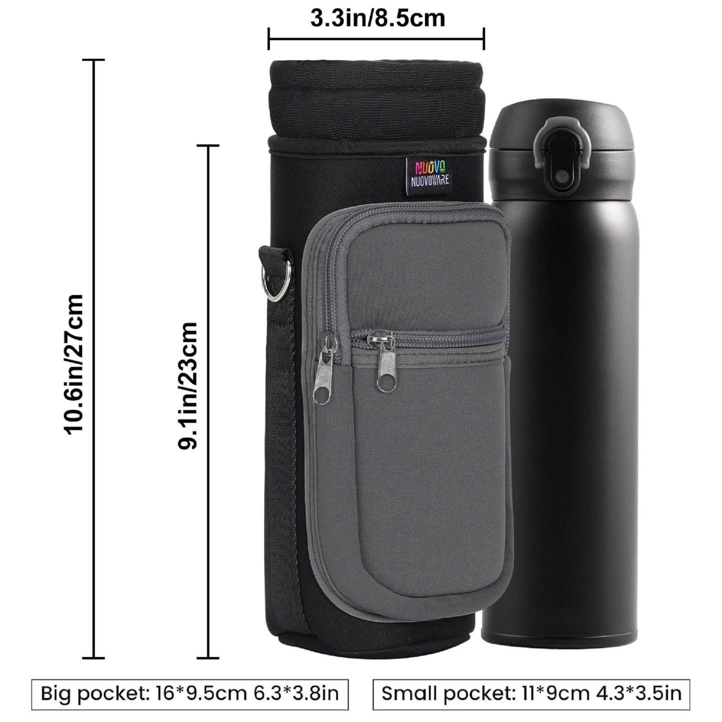 Travel Hike & Hydrate: 2-Pocket Bottle Sling Bag
