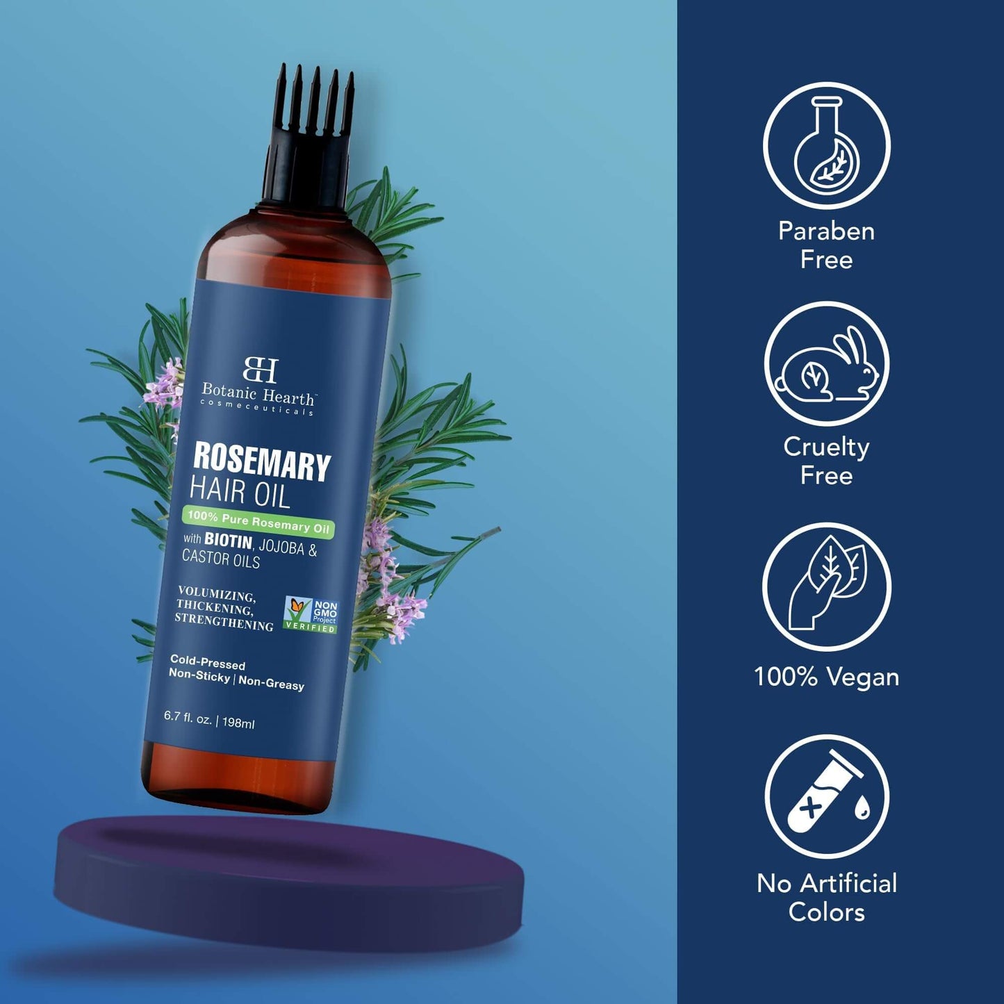 Revitalize Hair: Rosemary Oil Infused with Biotin & Jojoba
