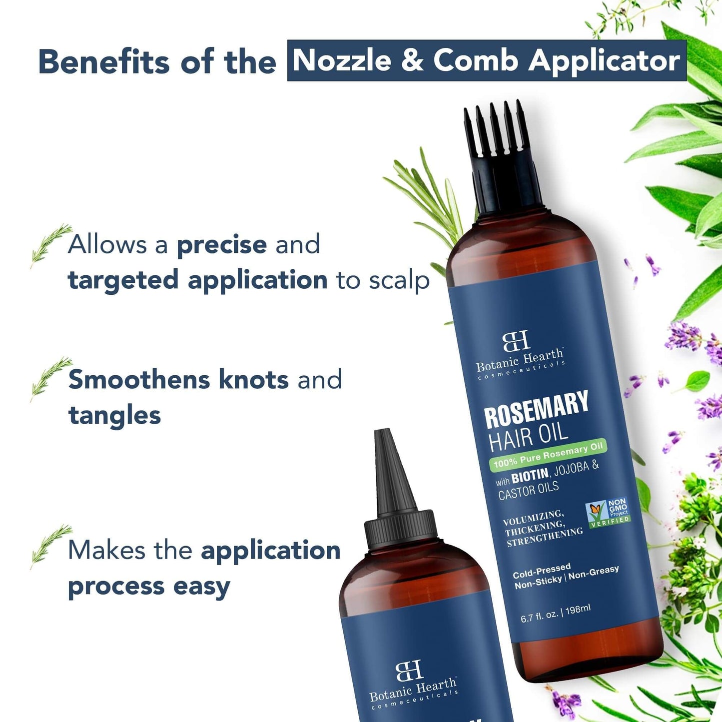 Revitalize Hair: Rosemary Oil Infused with Biotin & Jojoba