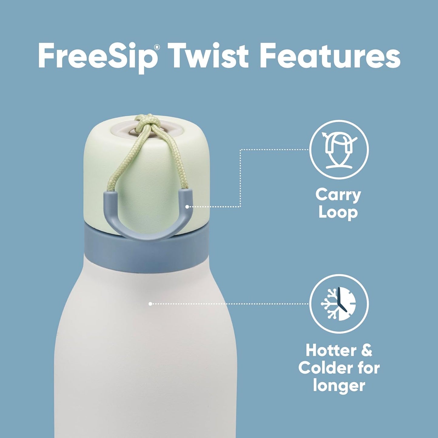 FreeSip Fresh: Owala 24oz Stainless Water Bottle with Straw