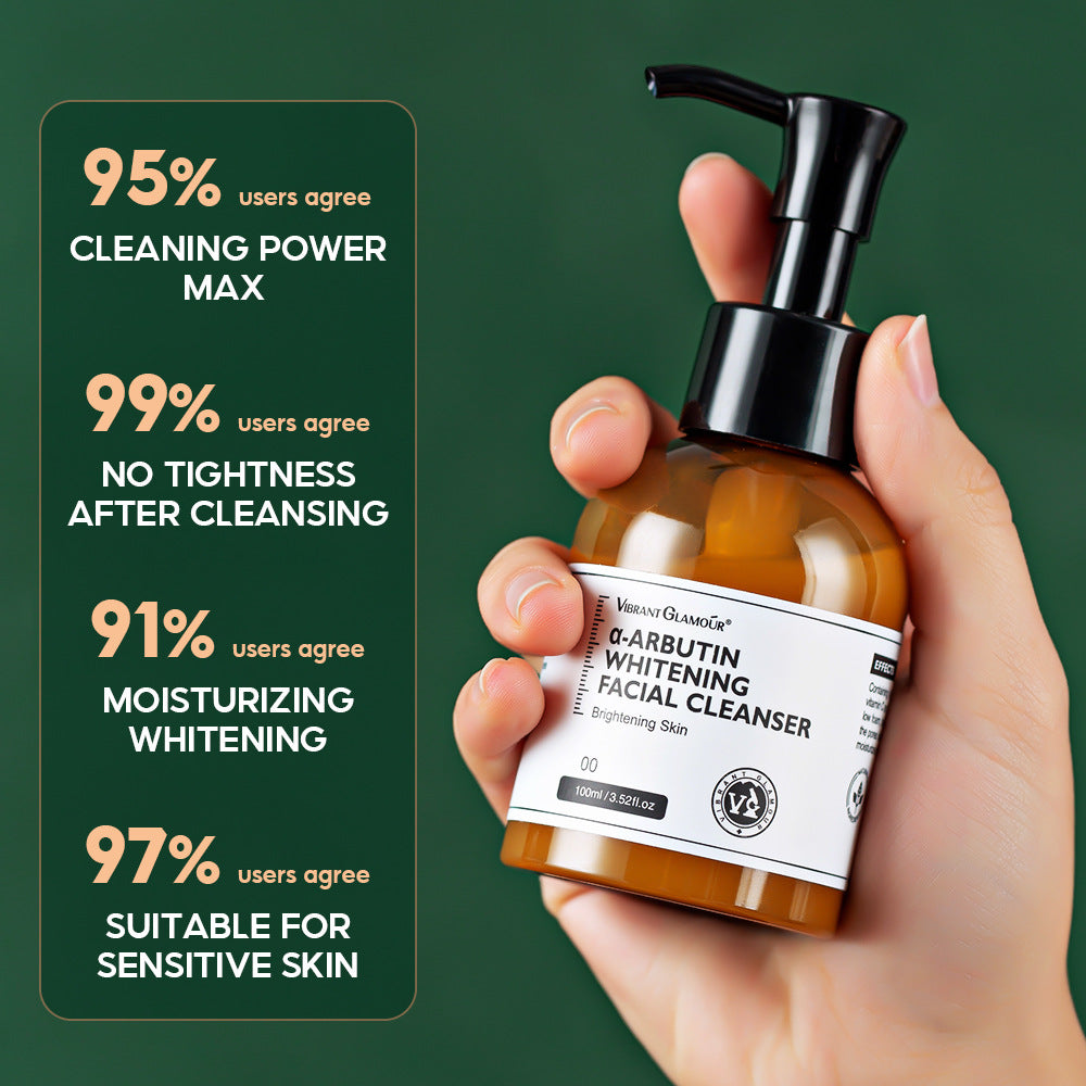 VIBRANT GLAMOUR Arbutin Facial Cleanser | GreenLifeHuman Emporium
