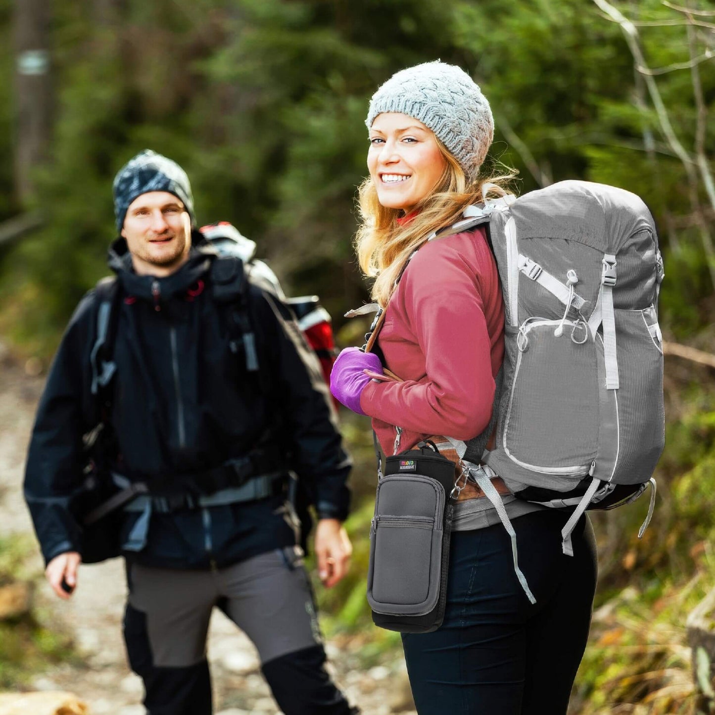 Travel Hike & Hydrate: 2-Pocket Bottle Sling Bag