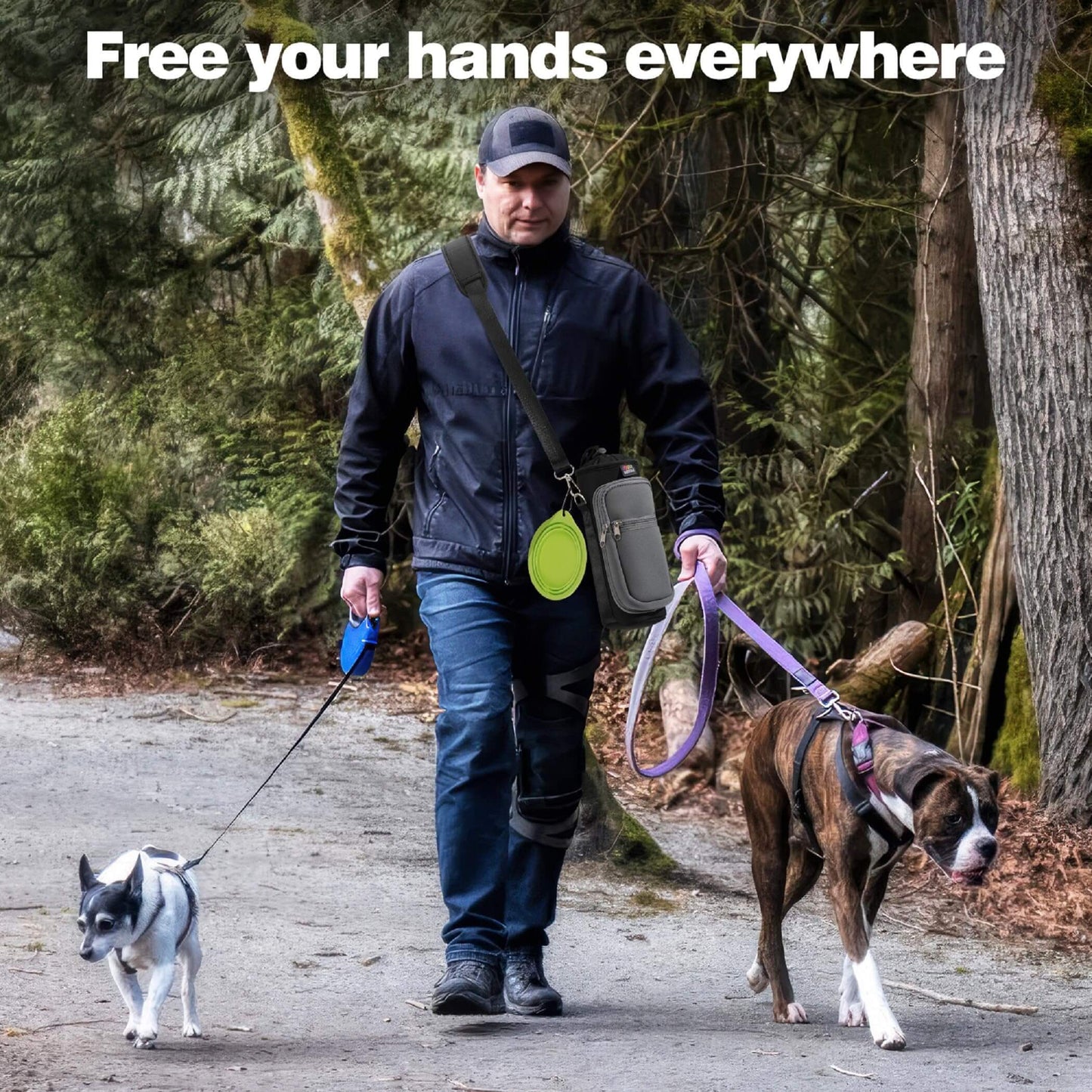 Travel Hike & Hydrate: 2-Pocket Bottle Sling Bag
