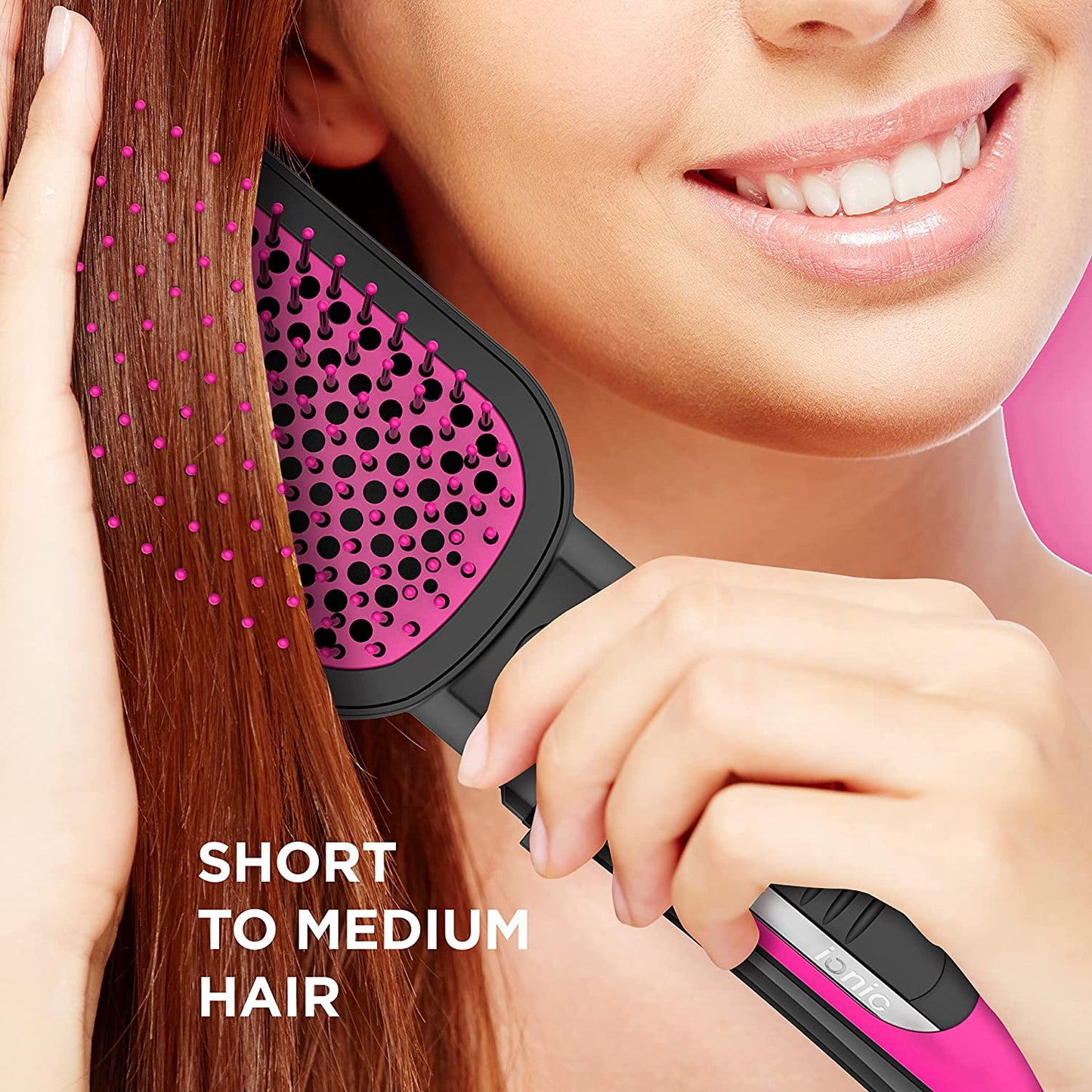 The Knot Dr. Conair BC120C All-in-1 Smoothing Detangling Dryer Brush Pink | GreenLifeHuman Emporium