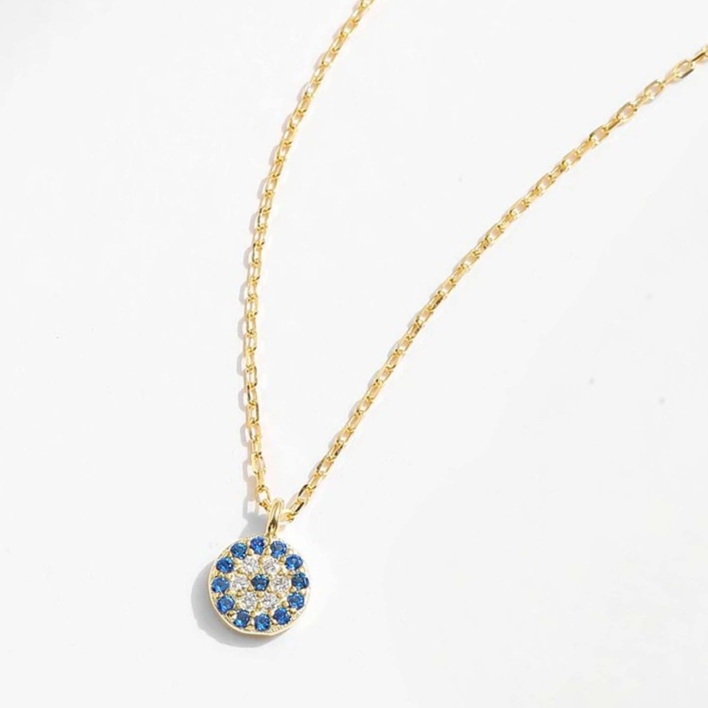 925 Sterling Silver Eye Pendant Necklace