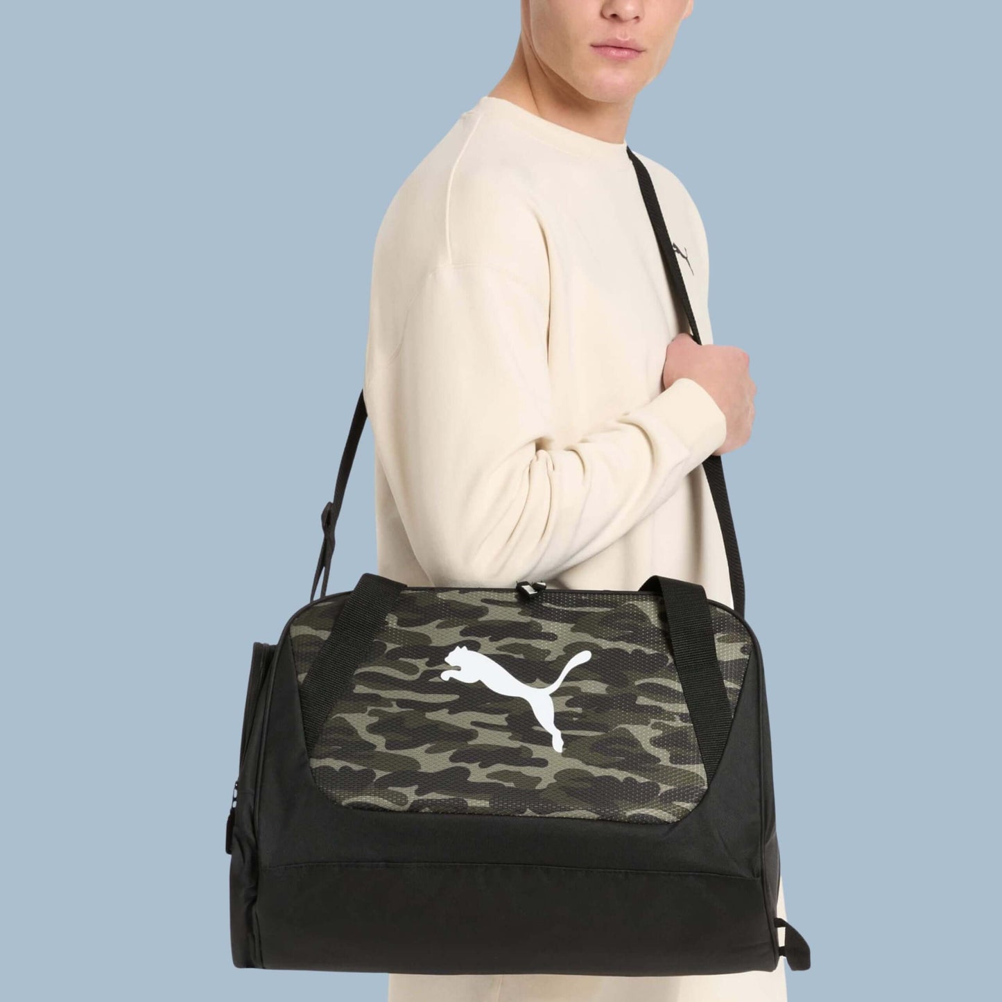 PUMA Evercat Duffel Bag – Green Camo (One Size)