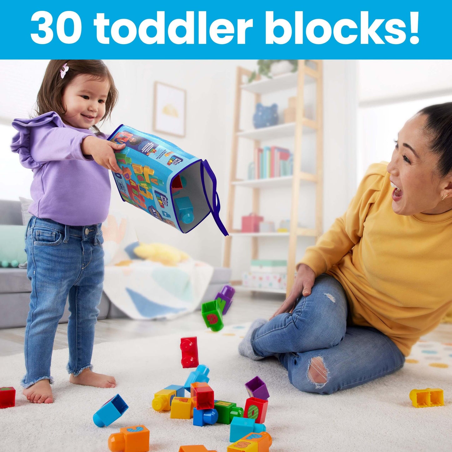 Alphabet Adventure: Toddler Building Blocks Set (30 pcs, Ages 1+)