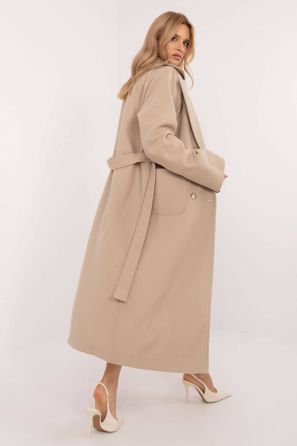 Classic Long Wool Blend Women's Overcoat