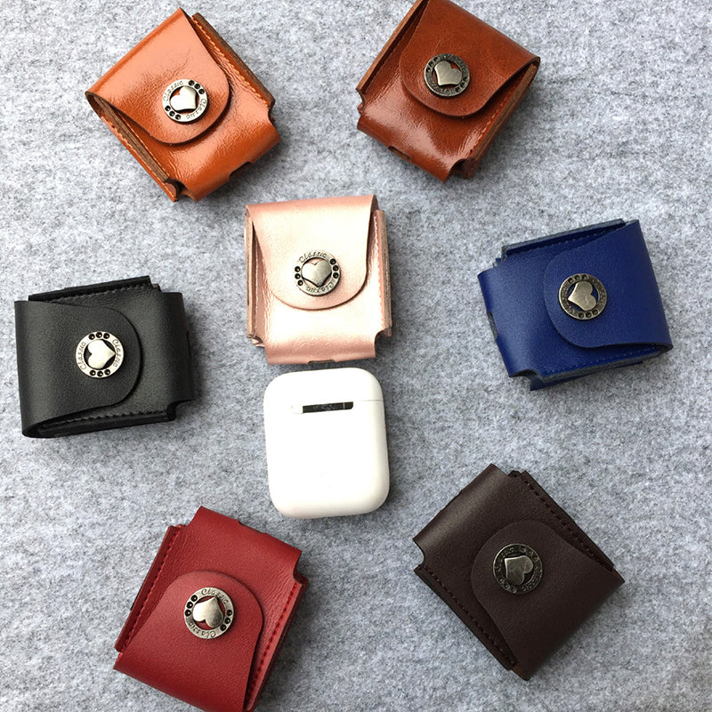 Genuine Leather Decorative Air Pods Protective Case Pouch Soft Scratch-Proof | GreenLifeHuman Emporium