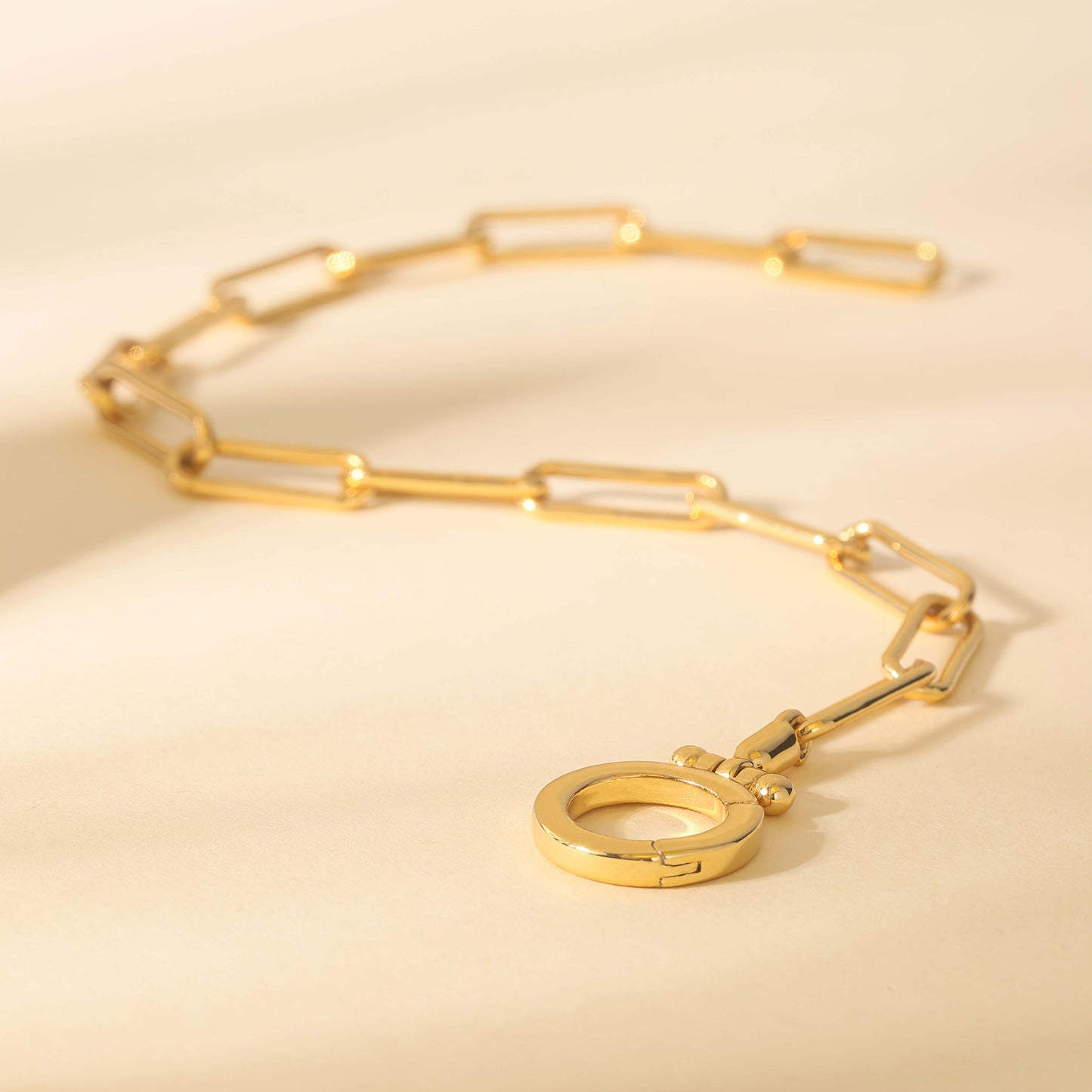 Everyday Glam: 925 Silver & 18K Gold Plated Parker Bracelet