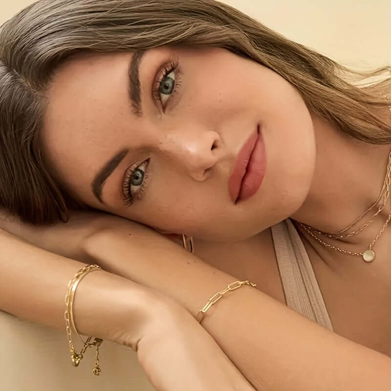 Everyday Glam: 925 Silver & 18K Gold Plated Parker Bracelet