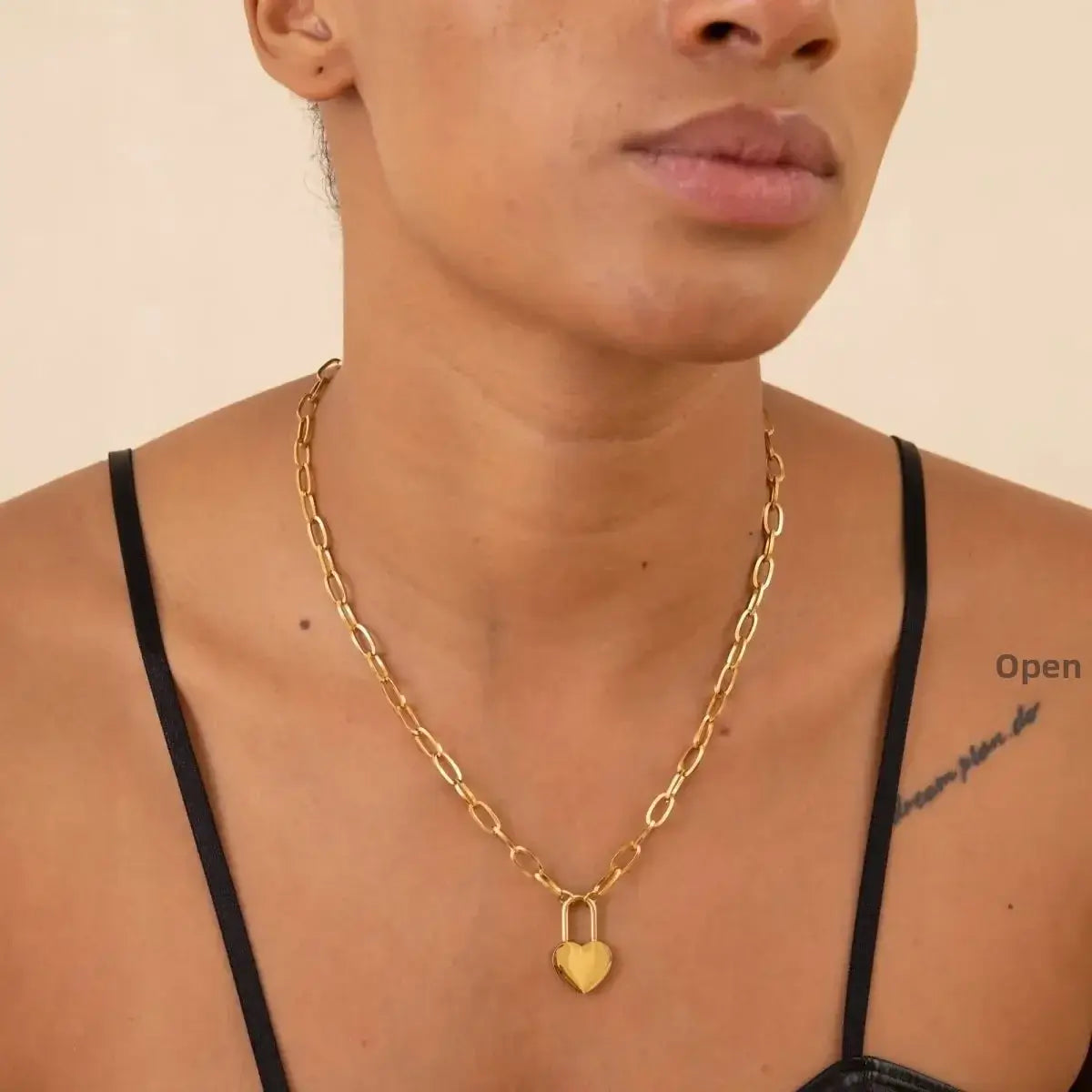 Locked in Love: High Quality Tarnish-Free SS Necklace