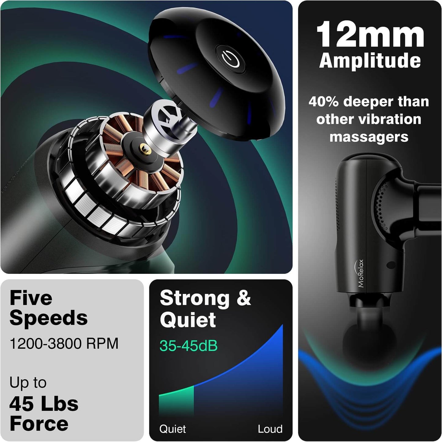 Power Pulse Portable Deep Tissue Massage Gun