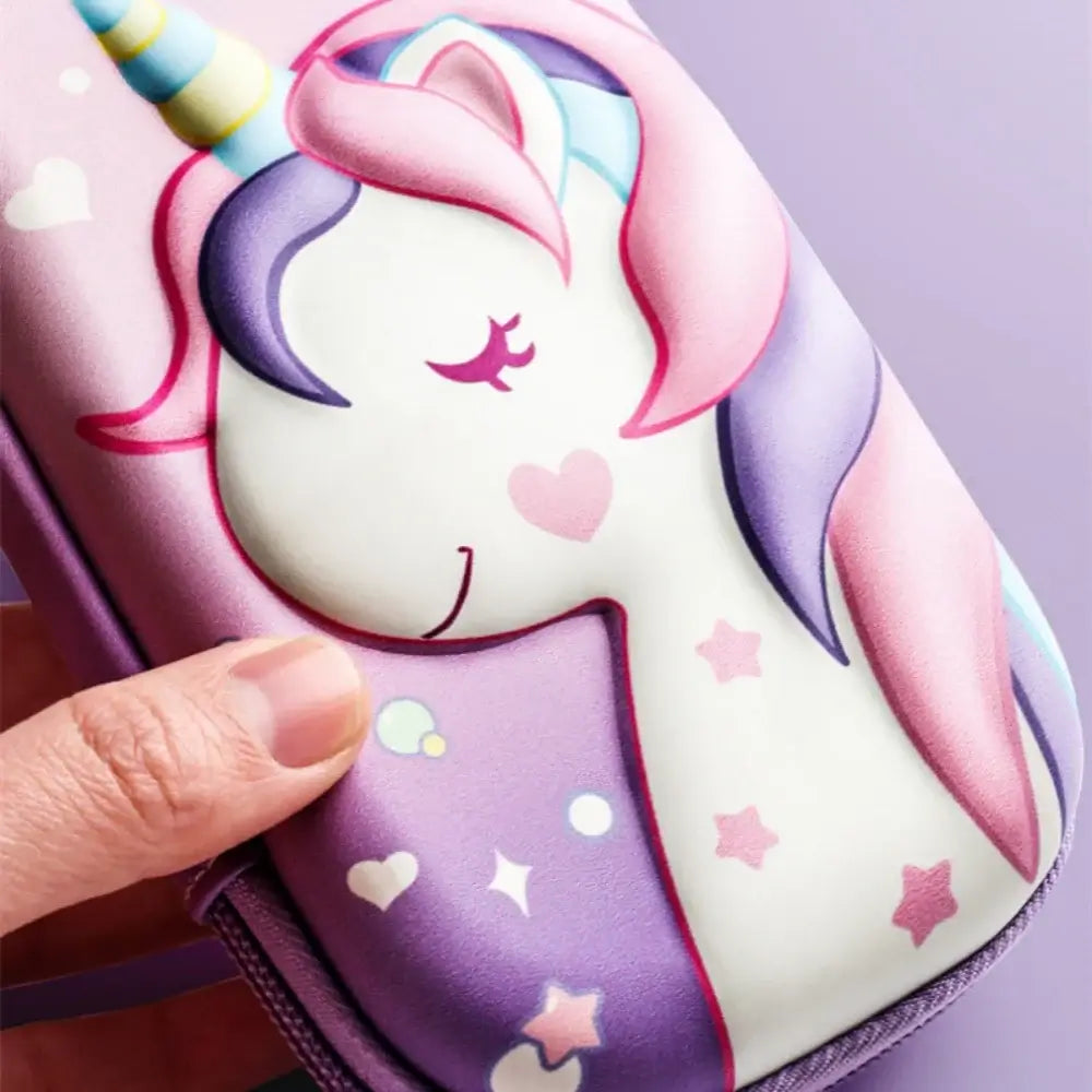 Adorable & Colorful Unicorn 3D Pencil Case