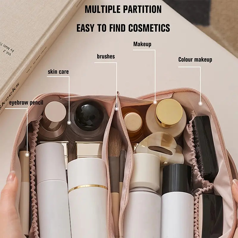 Large Capacity Multifunctional PU Leather Portable Travel Cosmetic Bag | GreenLifeHuman Emporium
