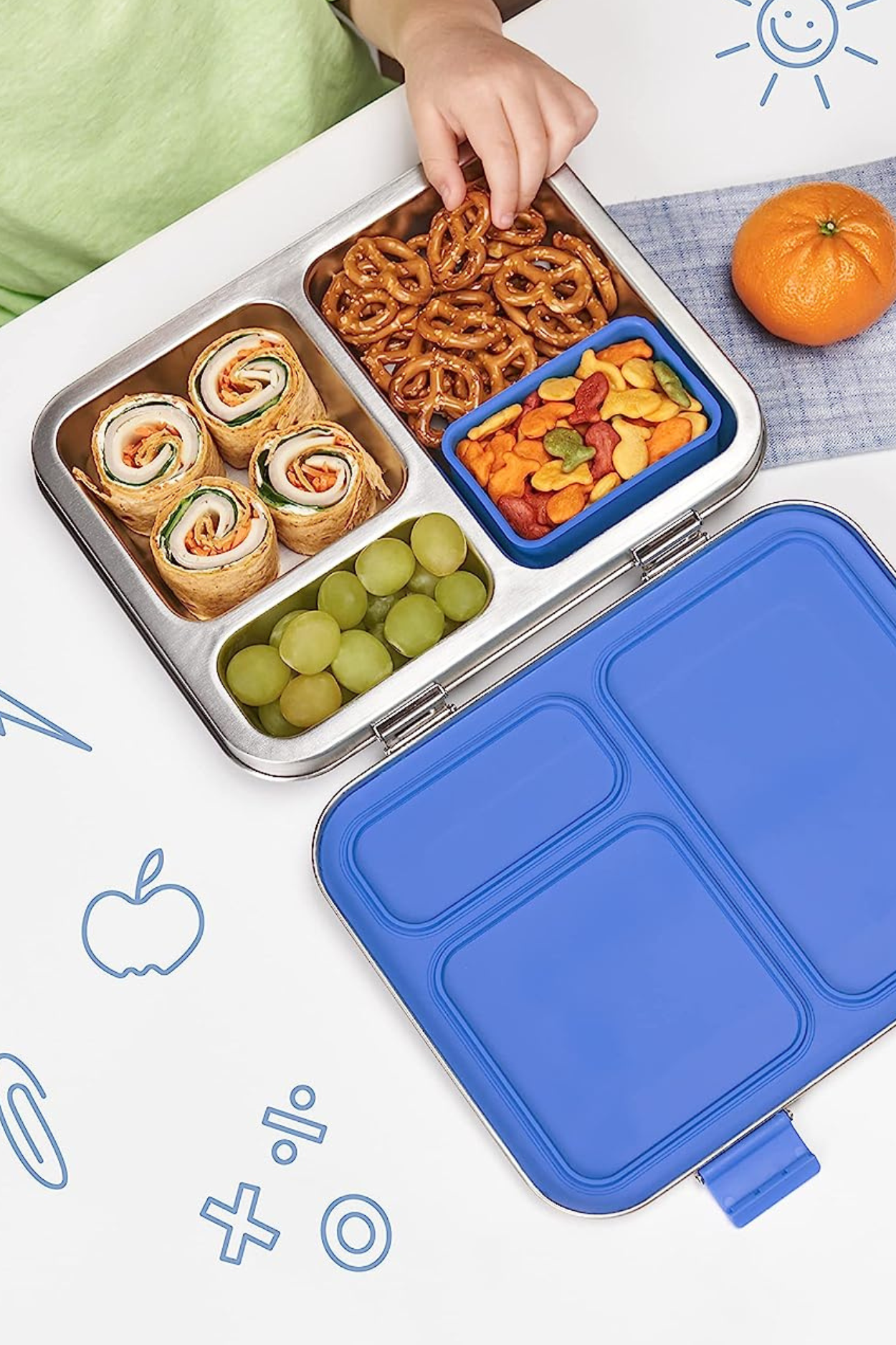 Bentgo® Stainless Steel Leak-Resistant Lunch Box - Blue | GreenLifeHuman Emporium