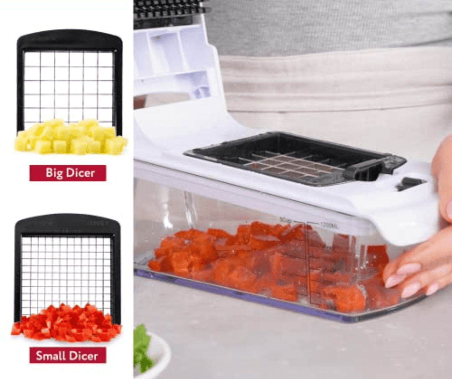 Vegetable Cutter & Slicer 9-in-1 Spiralizer Chopper