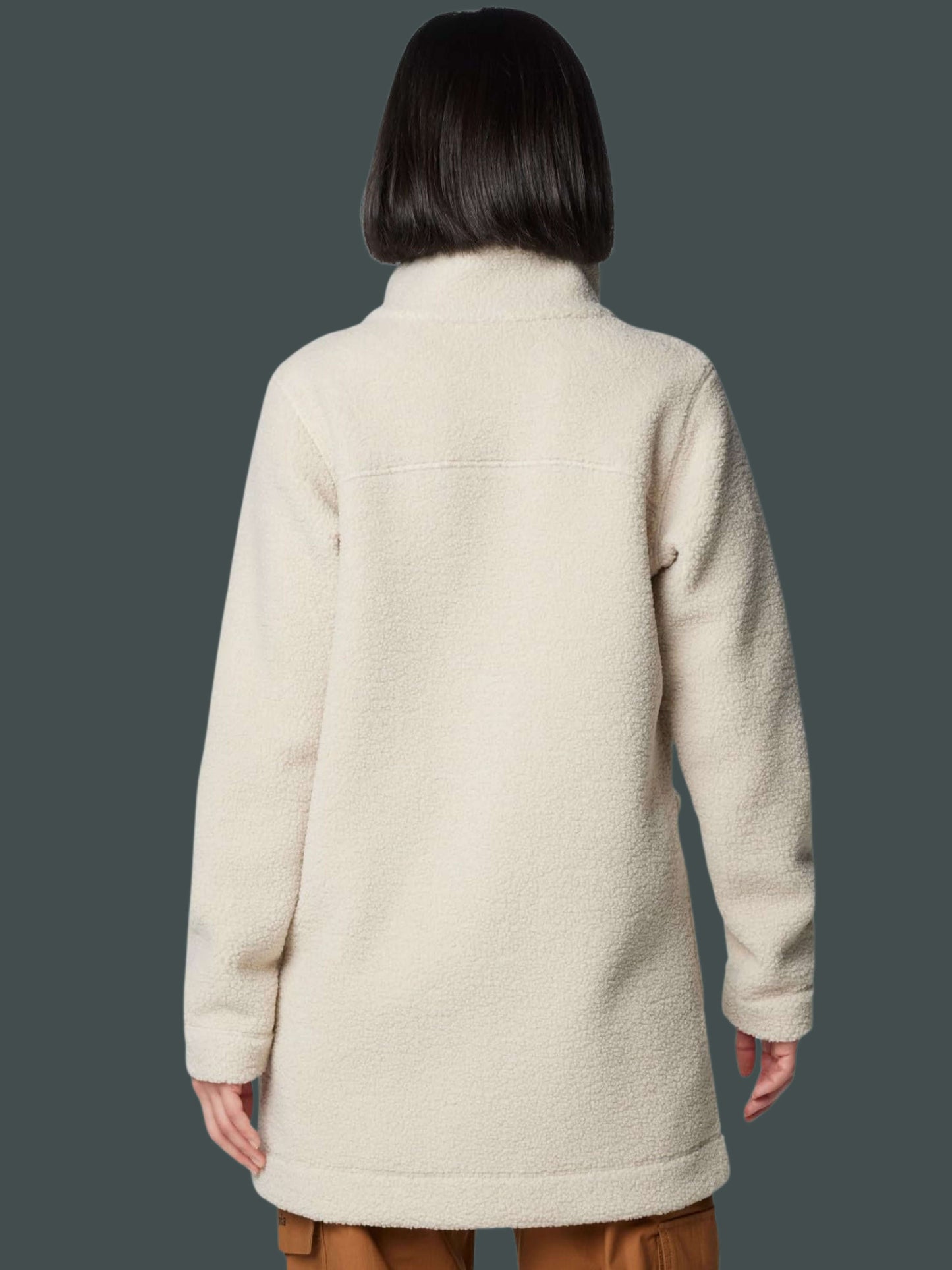 Womens Long Sherpa Jacket Panorama Style