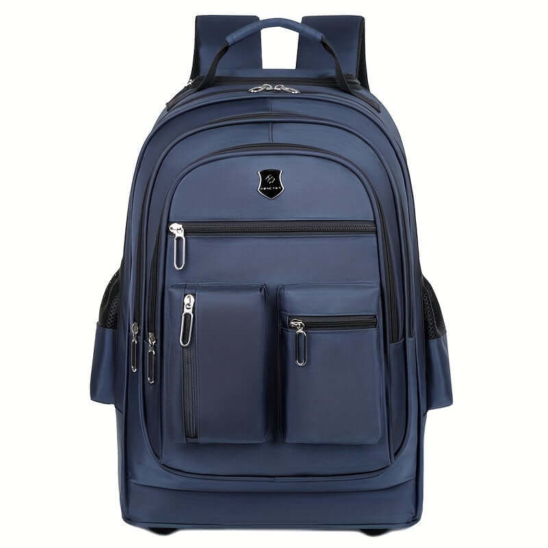 Large Capacity Multi-Layered Travel Backpack with Wheels
