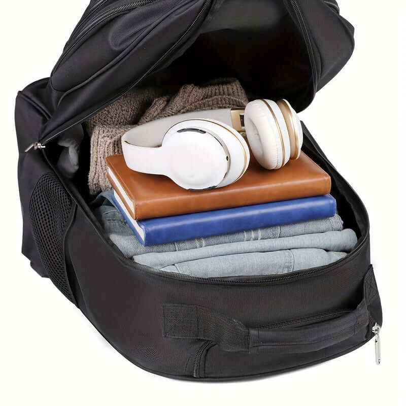 Large Capacity Multi-Layered Travel Backpack with Wheels