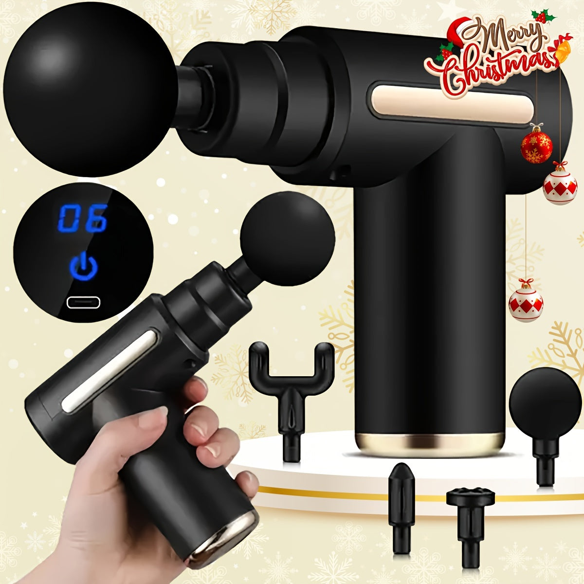 Mini Ultra-Compact Percussion High Torque Deep Tissue Massage Gun | GreenLifeHuman Emporium