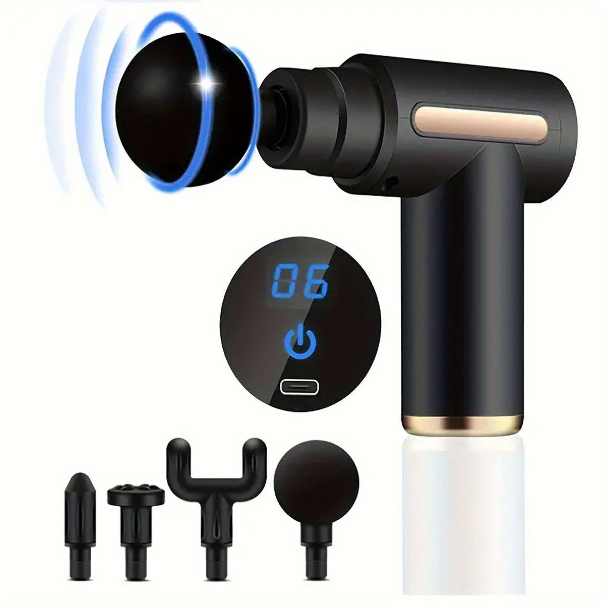 Mini Ultra-Compact Percussion High Torque Deep Tissue Massage Gun | GreenLifeHuman Emporium