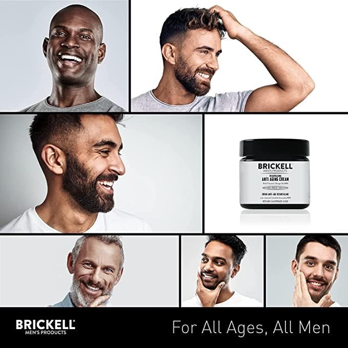 Natural & Organic with Vitamin C - Brickell Resurfacing Anti-Aging Cream for Men - Scented & unscented 57g8 | GreenLifeHuman Emporium