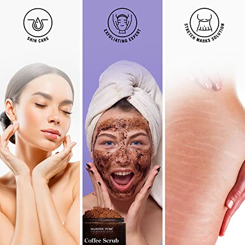 Arabica Coffee Scrub - All Natural Body Scrub for Skin Care, Stretch Marks, Eczema, Age Spots - 10 Ounces | GreenLifeHuman Emporium
