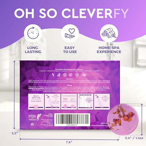 Cleverfy Shower Steamers Aromatherapy - Home Spa | GreenLifeHuman Emporium