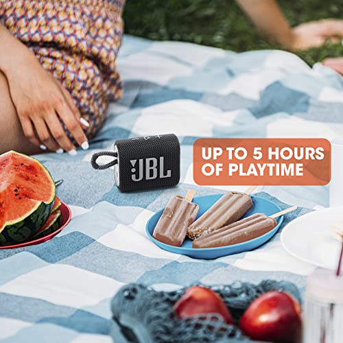 JBL Go 3: Portable Speaker with Bluetooth, Built-in Battery, Waterproof and Dustproof Feature Black | GreenLifeHuman Emporium