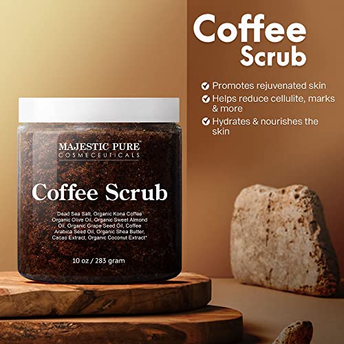 Arabica Coffee Scrub - All Natural Body Scrub for Skin Care, Stretch Marks, Eczema, Age Spots - 10 Ounces | GreenLifeHuman Emporium