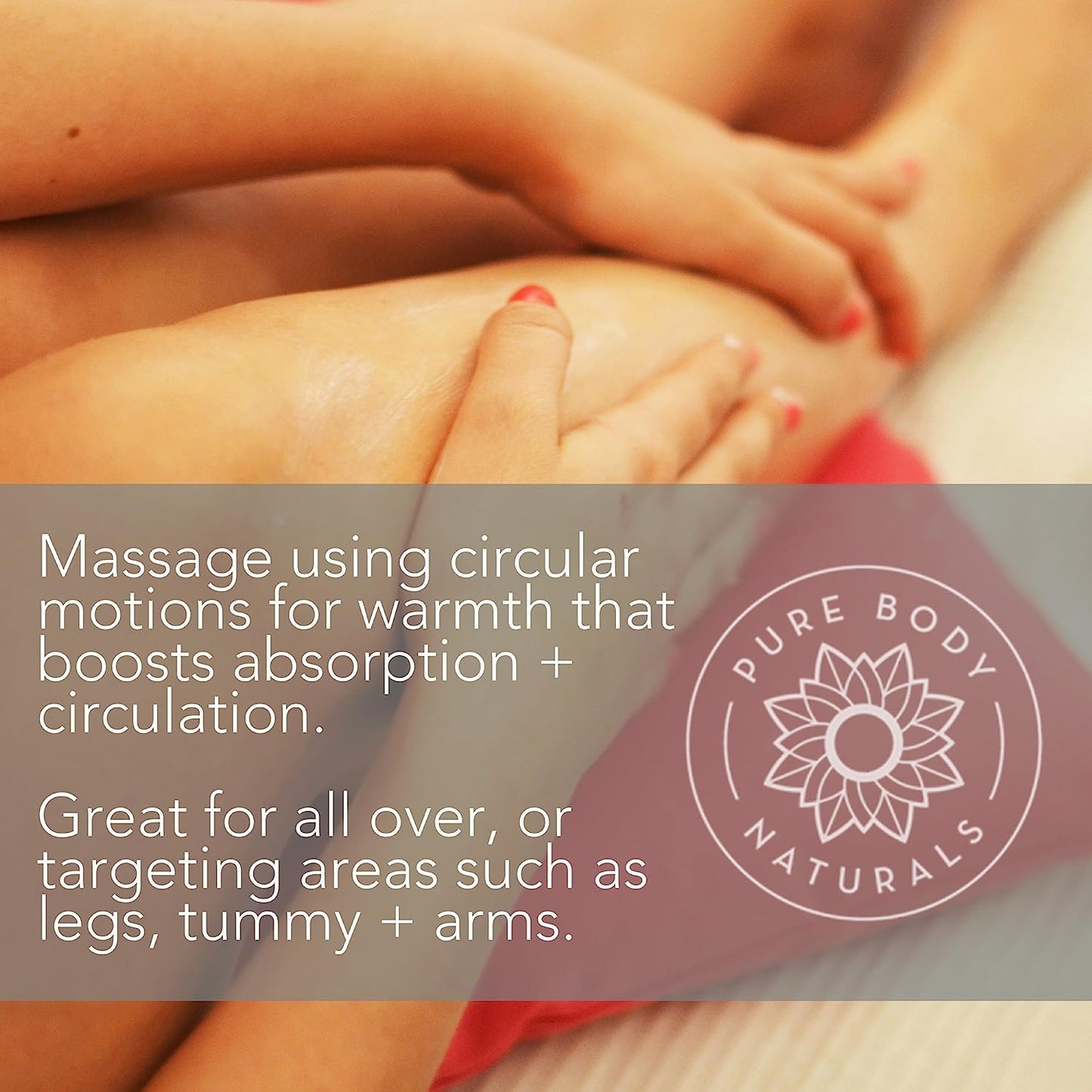 Pure Body Chemical Free 100% Natural Cellulite Massage Oil for Thighs and Butt 240ml | GreenLifeHuman Emporium