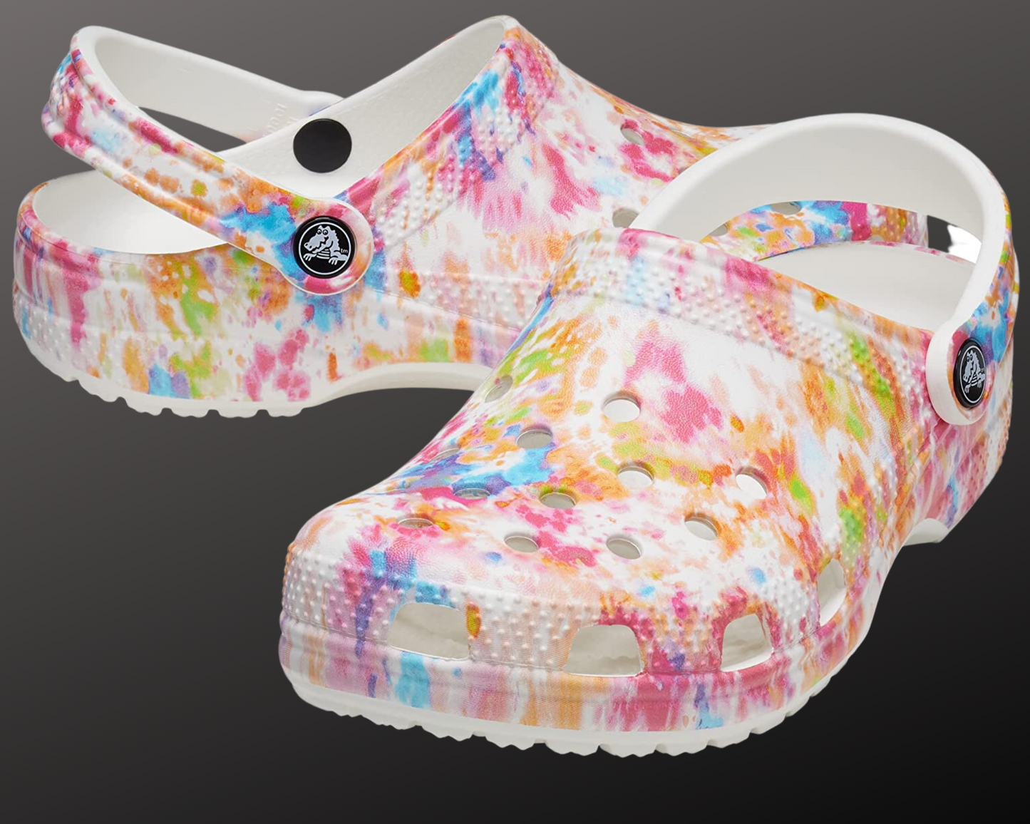 Crocs Classic Tie-Dye Graphics Clogs Comes with FREE Set of JIBBITZ | GreenLifeHuman Emporium