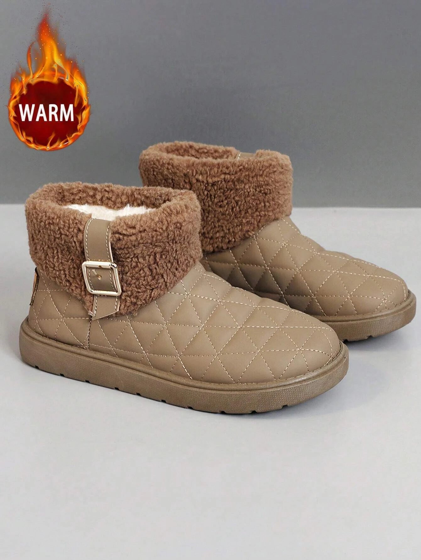 Cozy Steps: Fur-Lined Waterproof Snow Boots