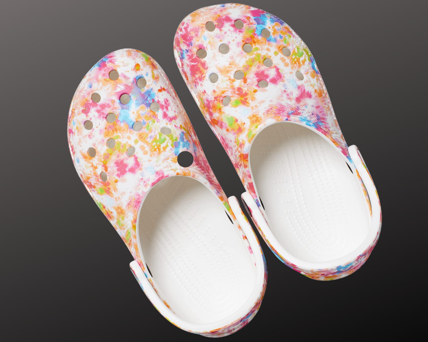 Crocs Classic Tie-Dye Graphics Clogs Comes with FREE Set of JIBBITZ | GreenLifeHuman Emporium